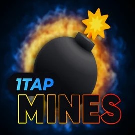 1Tap Mines slot logo by Turbo Games at Gambiva Casino