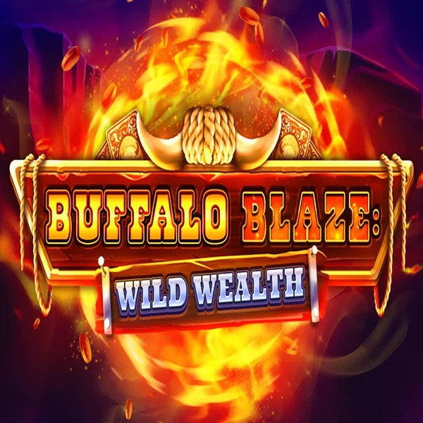 Buffalo Blaze Wild Wealth slot visual from OctoPlay available on gambiva.eu.com
