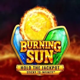 Burning Sun slot logo by Wazdan at Gambiva Casino