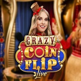 Crazy Coin Flip logo by Evolution at Gambiva Casino