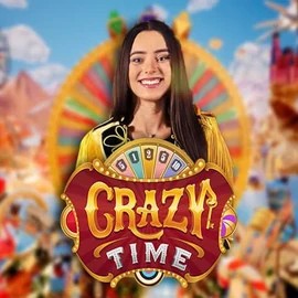 Crazy Time logo – Live Casino by Evolution at Gambiva Casino