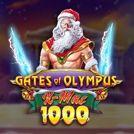 Gates of Olympus Xmas 1000 online game logo by Pragmatic Play on gambiva.eu.com