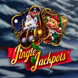 Jingle Jackpots slot logo by Dragon Gaming at Gambiva Casino
