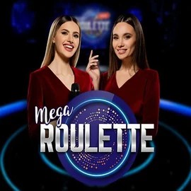 Mega Roulette online game logo by Pragmatic Play on gambiva.eu.com