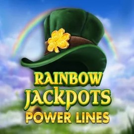 Rainbow Jackpots Power Lines slot icon by Red Tiger Gaming, available at Gambiva Casino