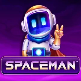 Spaceman slot logo by Pragmatic Play at Gambiva Casino