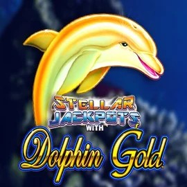 Dolphin Gold with Stellar Jackpots logo by Lightning Box Game at Gambiva Casino
