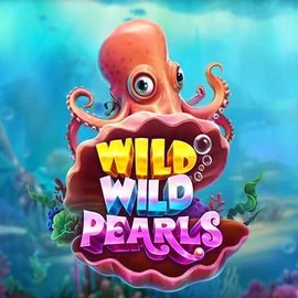 Wild Wild Pearls slot logo by Pragmatic Play at Gambiva Casino
